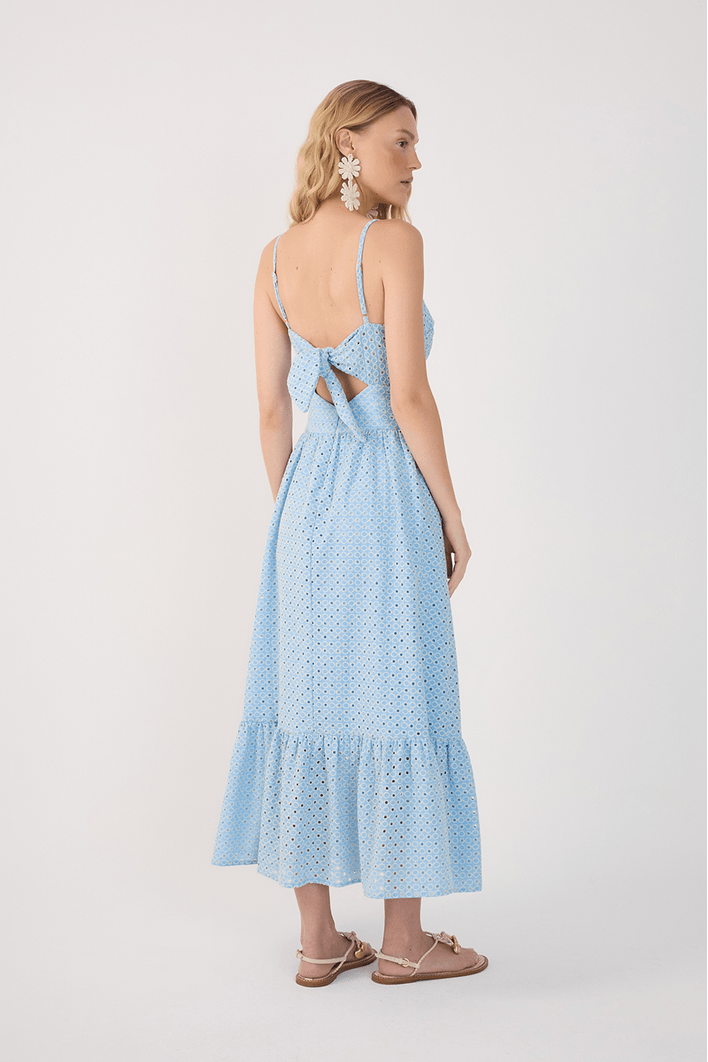 Vestido Cropped Laise Recorte Cintura