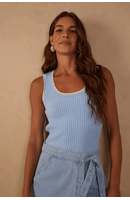 Blusa Tricot Decote Bordado