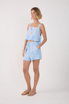 Short Linho Bolsos Frente