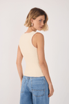 Blusa Tricot Decote Bordado