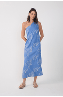 Vestido Cropped Bordado Copo de Leite