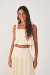 Blusa Linho Amarração Lateral