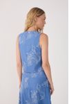 Blusa Linho Bordado Copo de Leite