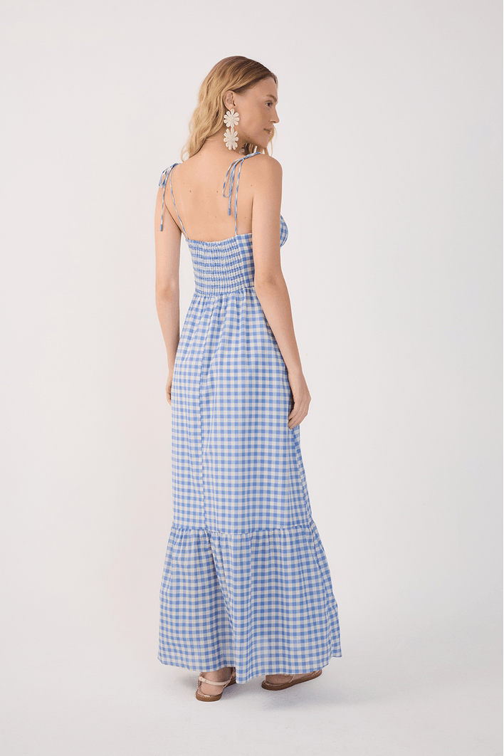 Vestido Cropped Algodão Vichy