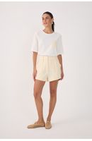 Short Linho Bolsos Frente
