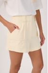 Short Linho Bolsos Frente