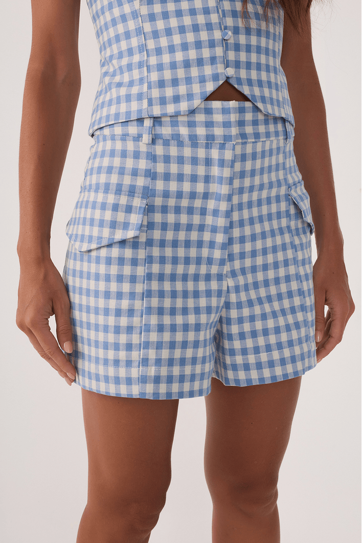 Short Algodão Com Elastano Vichy