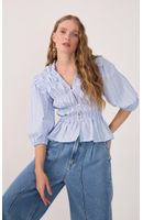 Blusa Algodão Listras