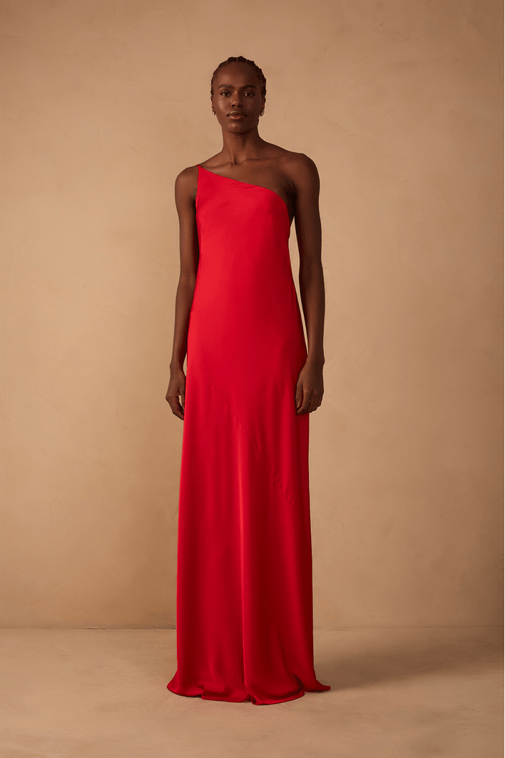 Vestido Cetim Degagê