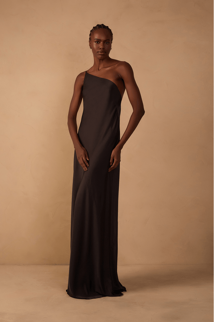 Vestido Cetim Degagê