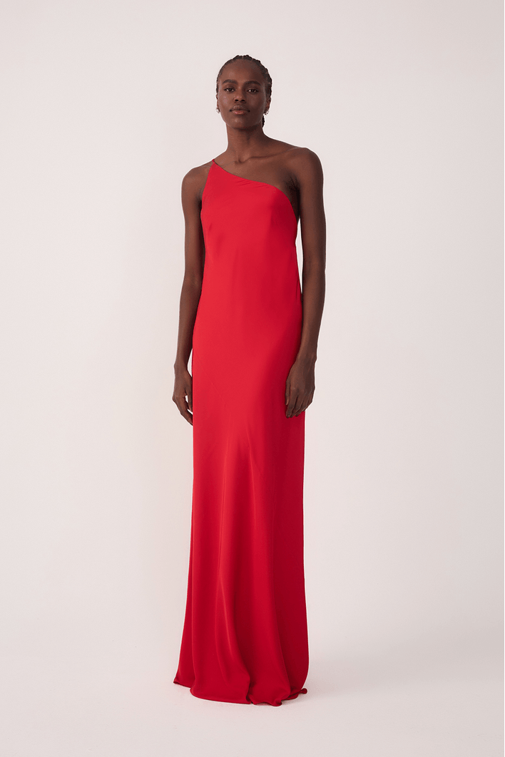 Vestido Cetim Degagê