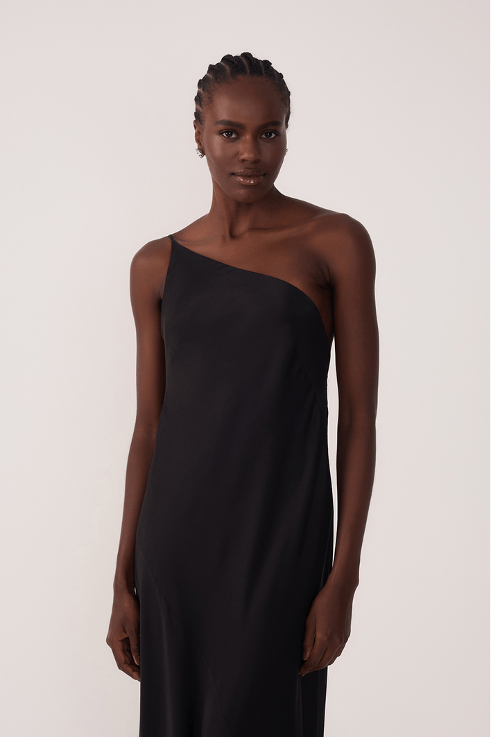 Vestido Cetim Degagê