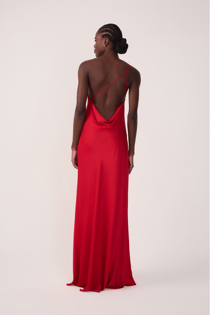 Vestido Cetim Degagê