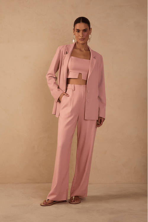 Calça Linho Aleta Lateral