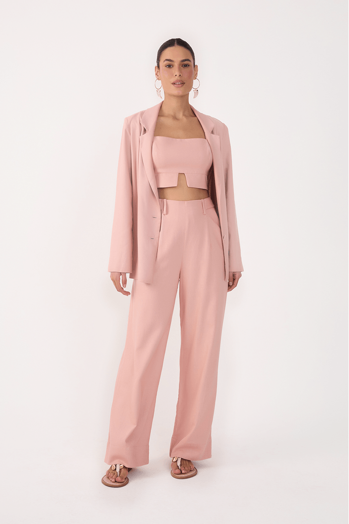 Calça Linho Aleta Lateral