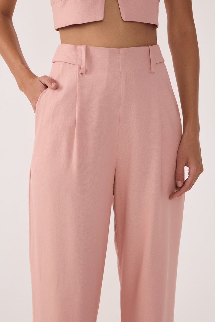 Calça Linho Aleta Lateral