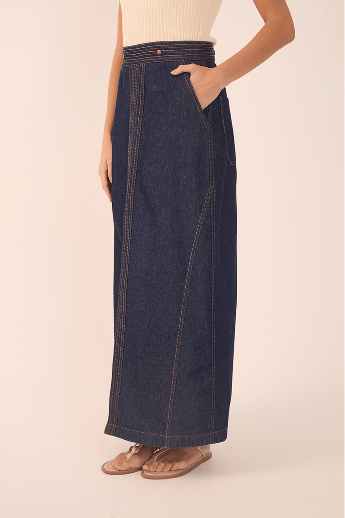 Vestido Jeans Pespontos 3 Em 1