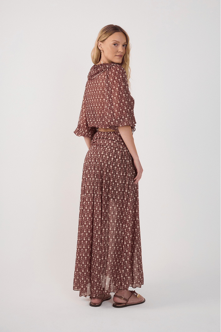 Saia Tule Estampa Essência