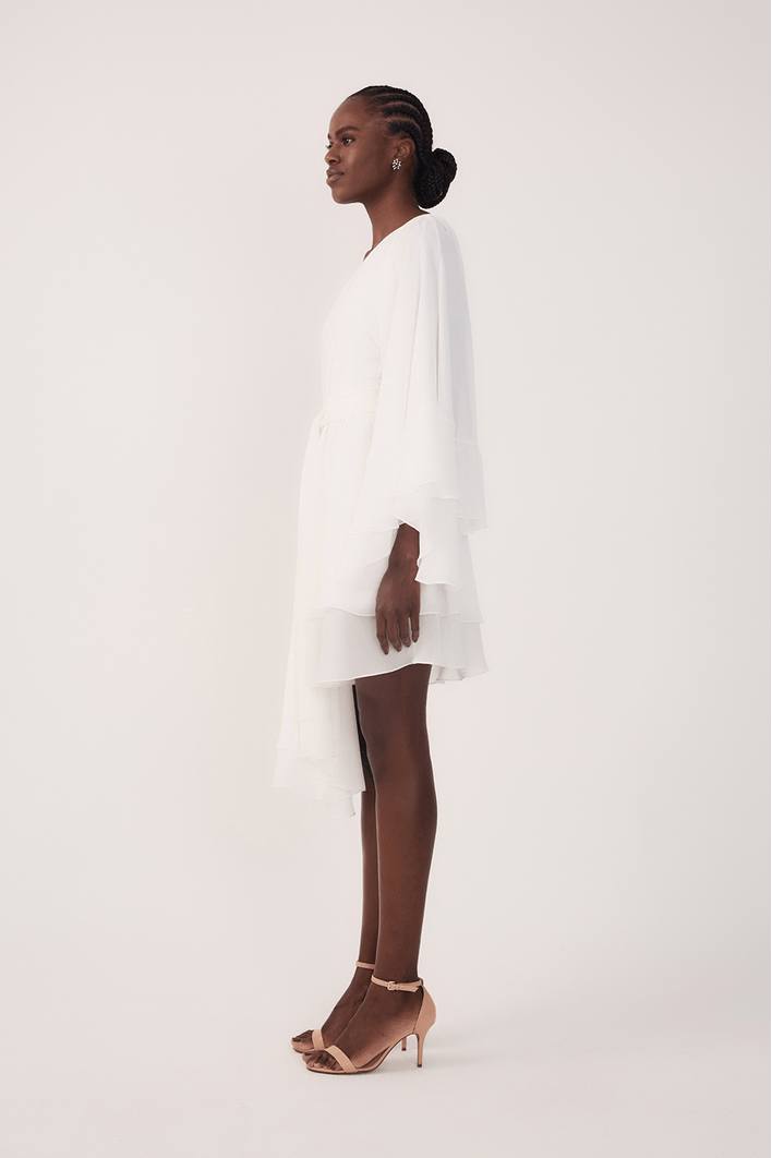 Vestido Chiffon Ombro Só Faixa