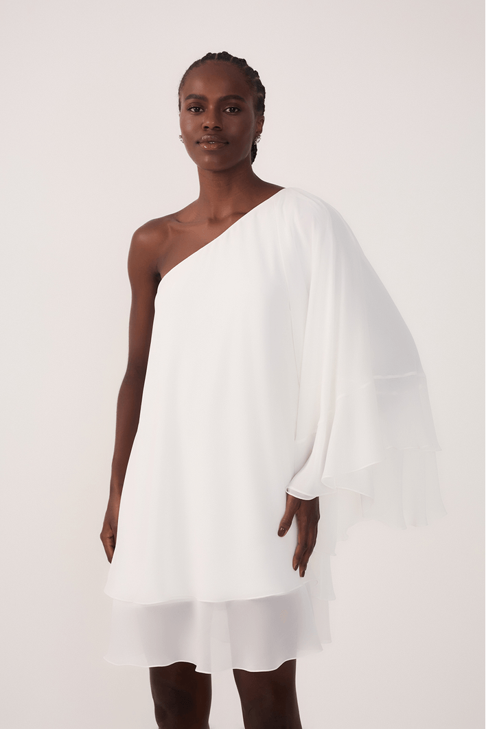 Vestido Chiffon Ombro Só Faixa