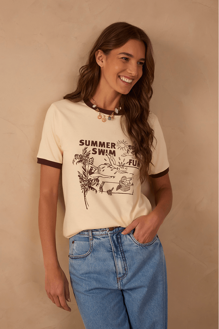 T-shirt Silk Summer