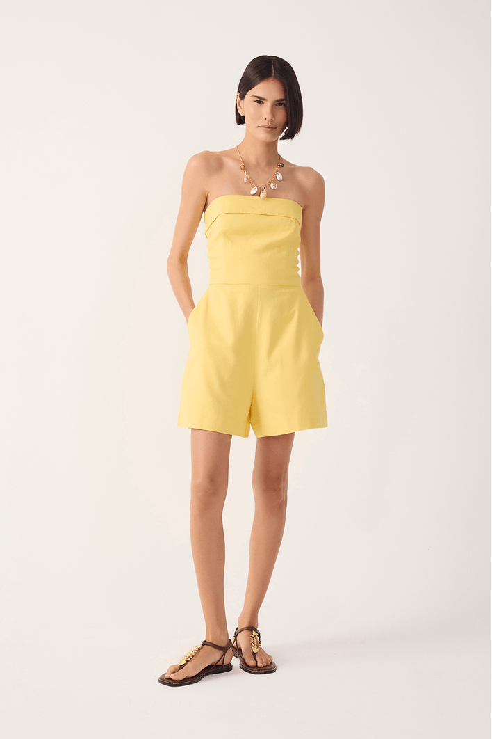 Macaquinho Linho Lastex Costas