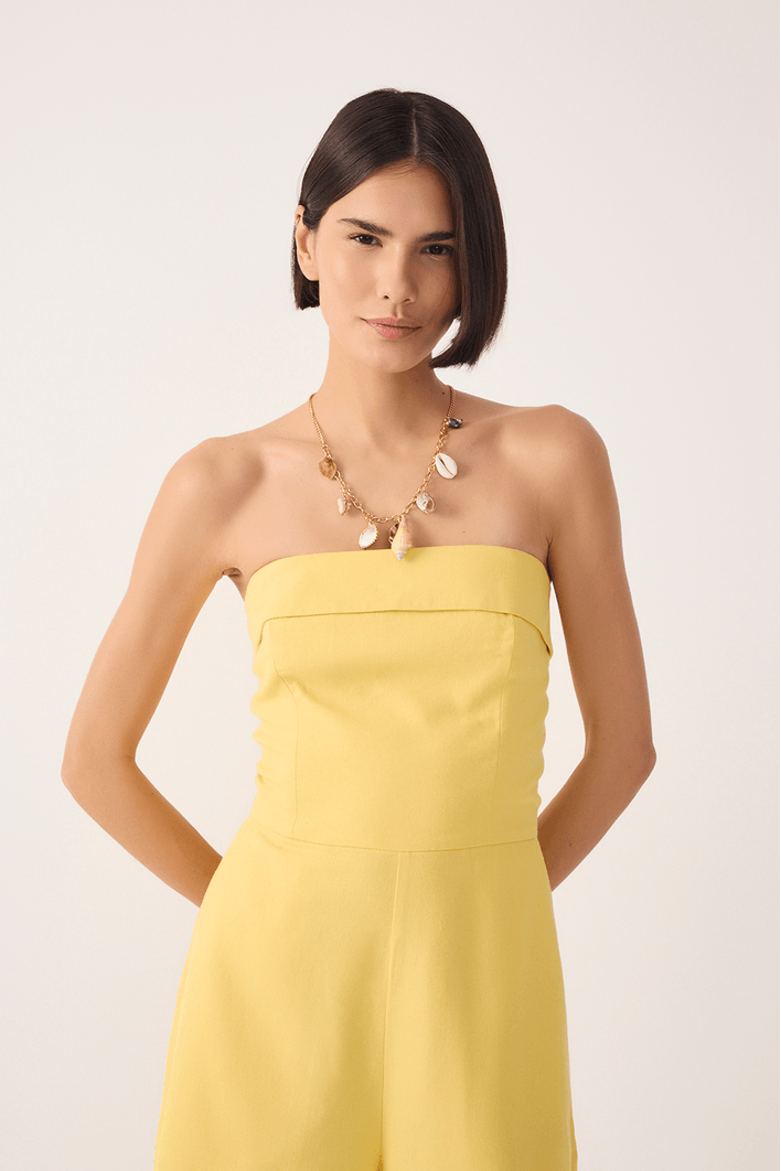 Macaquinho Linho Lastex Costas