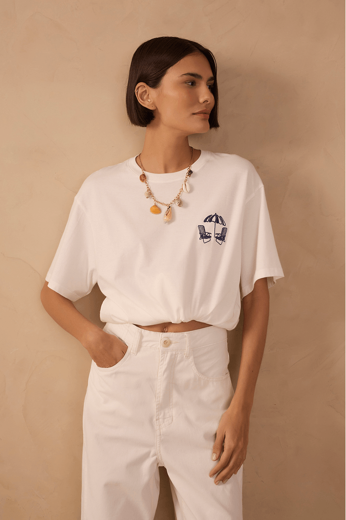 T-shirt Bordado Cadeirinha