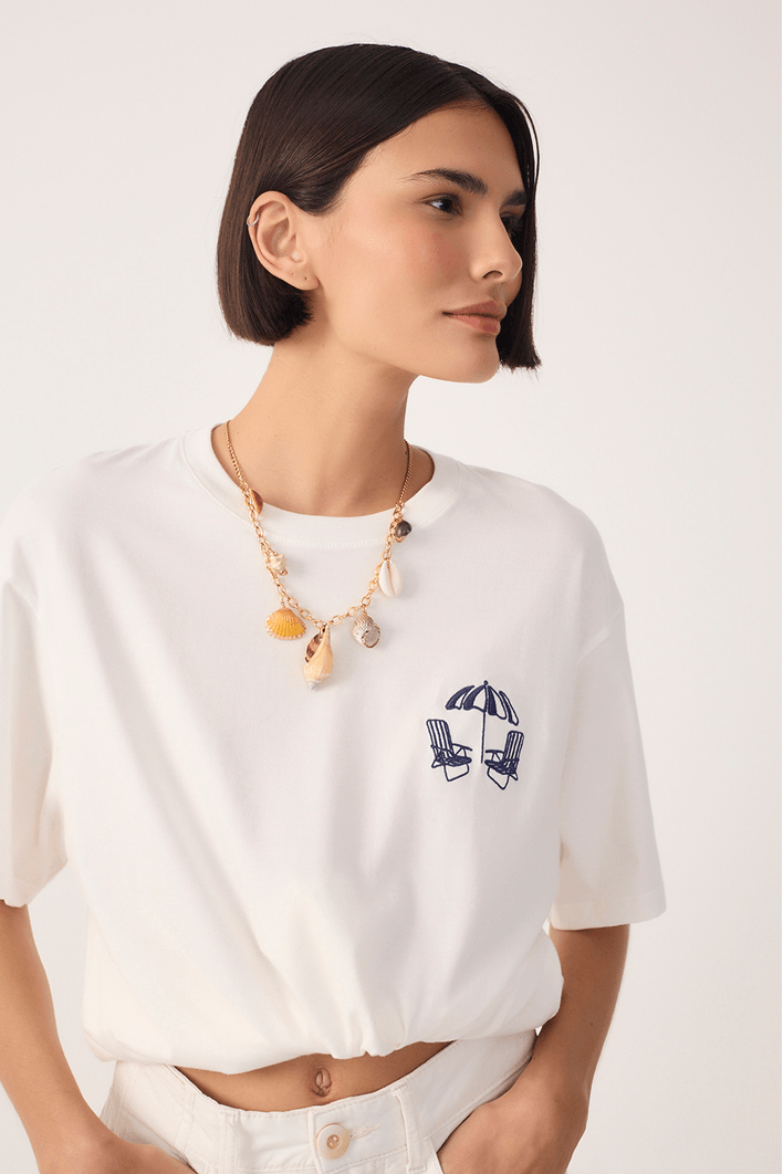 T-shirt Bordado Cadeirinha