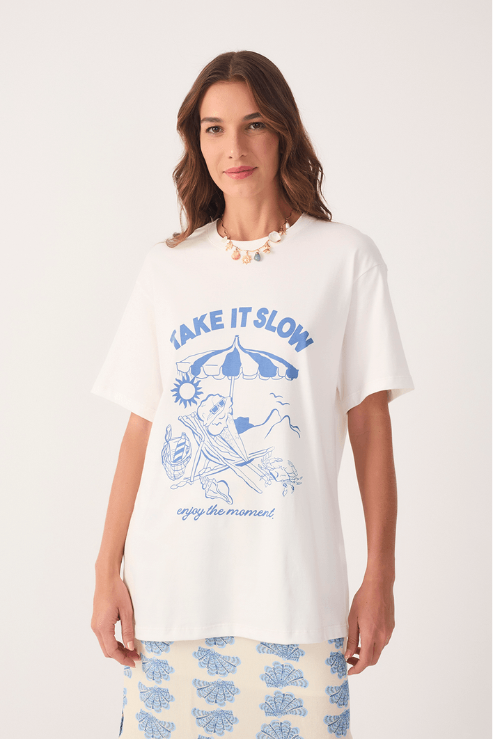 T-shirt Silk Take It Slow