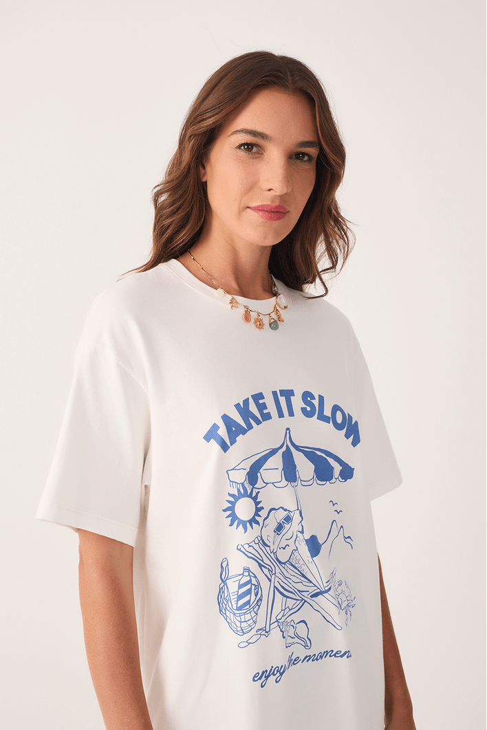 T-shirt Silk Take It Slow