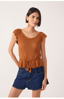 Blusa Tricot Detalhe Amarração