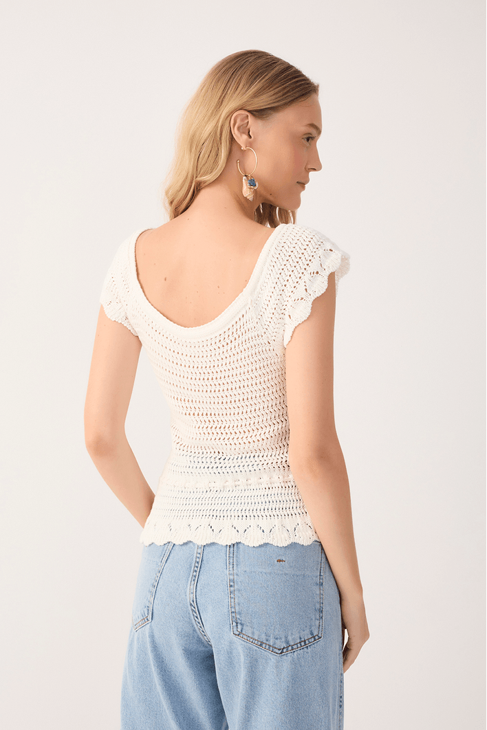 Blusa Tricot Detalhe Amarração