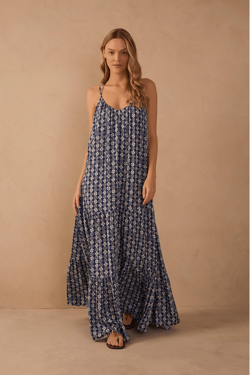 Vestido Cropped Estampa Guarda-sol