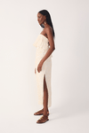 Vestido Midi Bordado Cadarço
