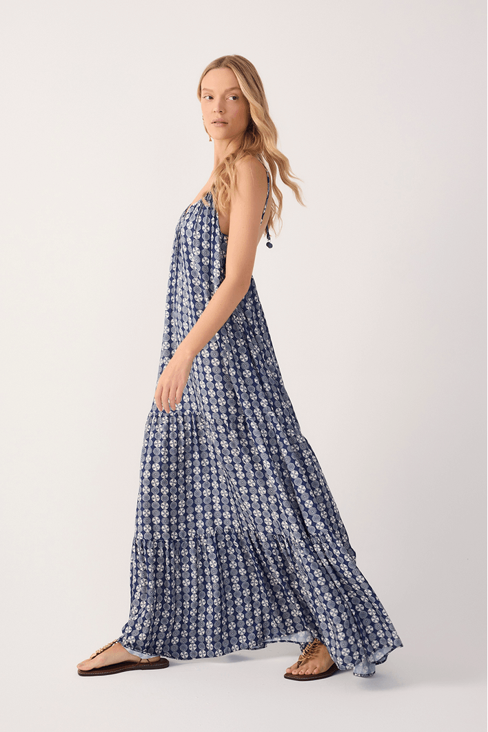 Vestido Cropped Estampa Guarda-sol