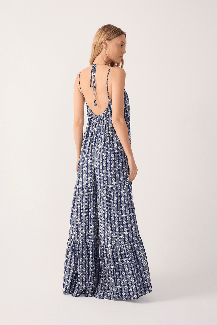 Vestido Cropped Estampa Guarda-sol