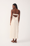 Vestido Midi Bordado Cadarço