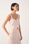 Blusa Linho Xadrez