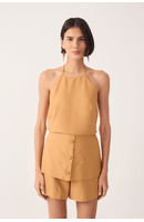 Blusa Linho Viés Costas