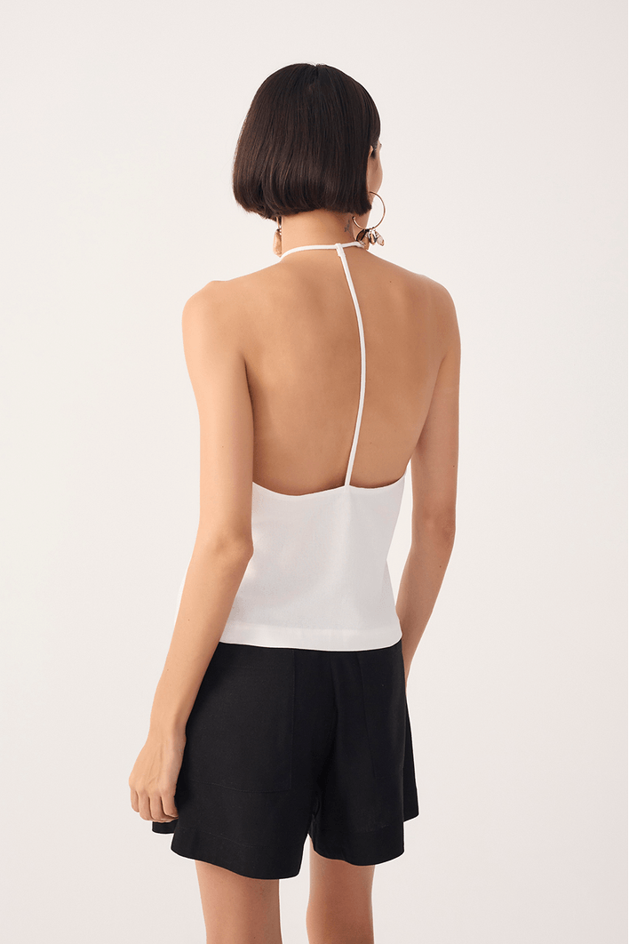 Blusa Linho Viés Costas