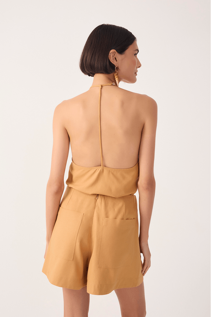 Blusa Linho Viés Costas