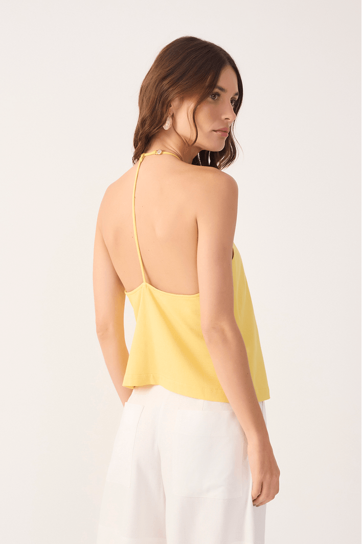 Blusa Linho Viés Costas