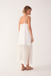 Vestido Cropped Linho Com Tela
