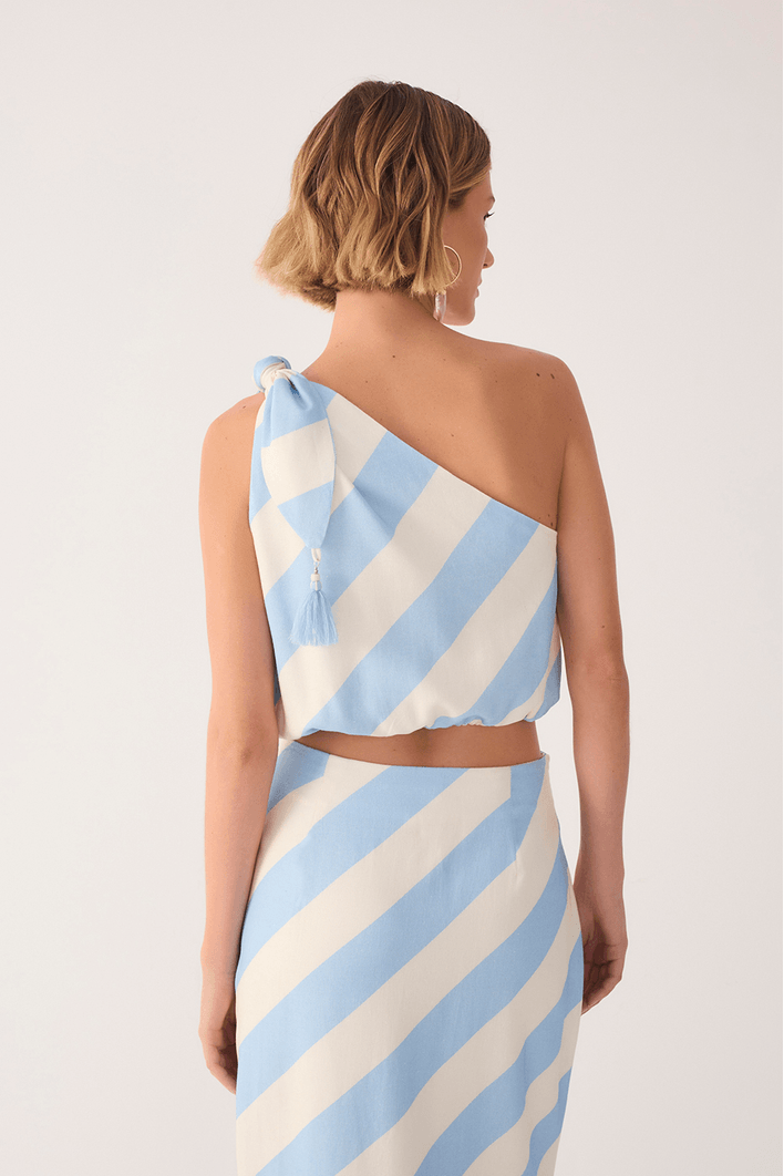 Blusa Linho Estampa Caminho do Mar