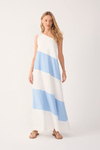 Vestido Longo Linho Recortes