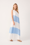 Vestido Longo Linho Recortes