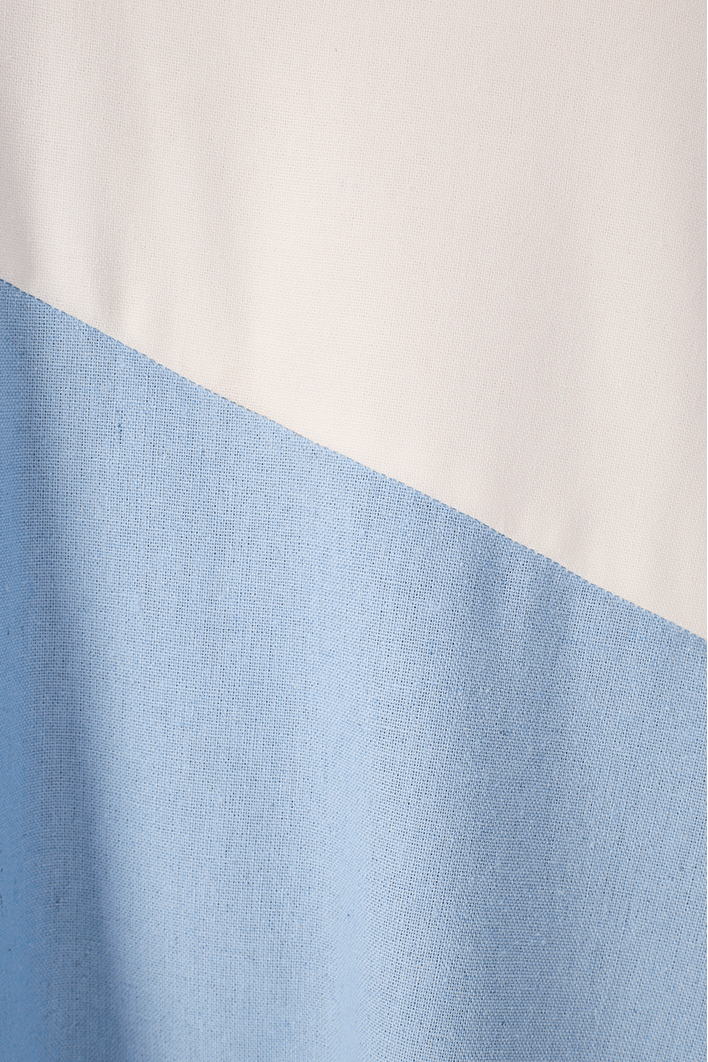 Vestido Longo Linho Recortes