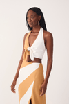 Blusa Linho Bicolor
