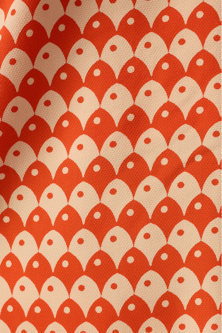 Blusa Estampa Escama Vermelha